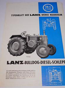 Lanz - Bulldog - Diesel - Schlepper - 36 PS D 3606 - prospekt