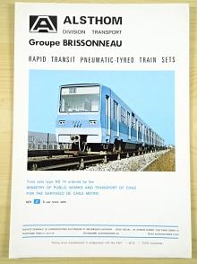 Alsthom - Rapid transit pneumatic-tyred train sets - prospekt