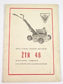 ŽTR 48 - žací stroj travní rotační - návod k obsluze - seznam dílců