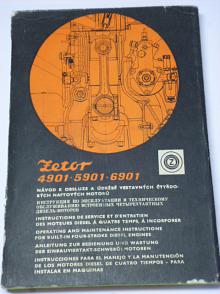 Zetor 4901, 5901, 6901 - návod k obsluze a údržbě motorů - 1978