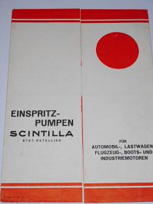 Scintilla - Einspritz-Pumpen für Automobil, Lastwagen, Flugzeug, Boots und Industriemotoren - prospekt - 1932