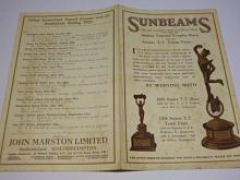 Sunbeams - Tourist Trophy - 1928 - prospekt