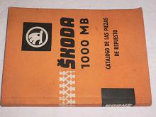 Škoda 1000 MB - catalogo de las piezas de repuesto - 1964