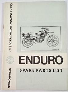 ČZ 250 typ 988.1 Enduro - 1974 - Spare Parts List