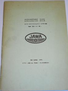 JAWA 350 typ 634-4-01 - doporučená sada náhradních dílů - 1973