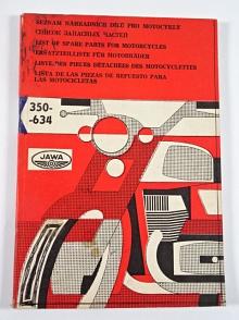 JAWA 350/634 - seznam náhradních dílů - 1975