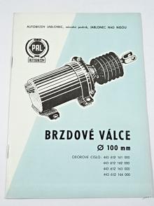 PAL autobrzdy - brzdové válce průměr 100 mm - 1972