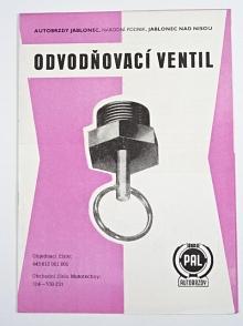 PAL autobrzdy - odvodňovací ventil - 1987