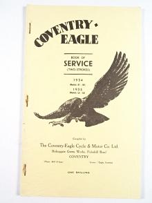 Coventry-Eagle - Book of Service - Parts List - 148 c.c. & 250 c.c. - Two-Strokes - REPRINT