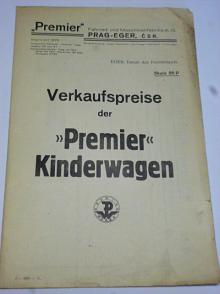 Premier -Verkaufspreise der Premier Kinderwagen - 1931