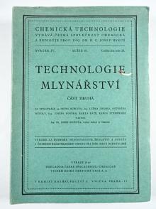 Technologie mlynářství - část II. - Josef Spousta - 1945
