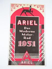 Ariel 1931 - prospekt - REPRINT