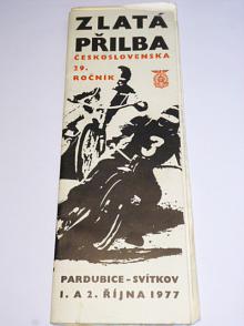 Zlatá přilba Československa - Pardubice - 1977 - program