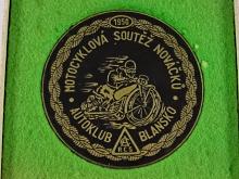 Motocyklová soutěž nováčků - Autoklub Blansko - 1950 - plaketa
