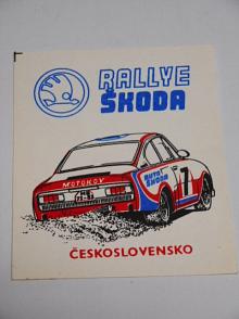 Rallye Škoda Československo - samolepka