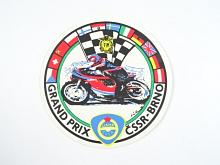Grand Prix ČSSR Brno - ÚAMK ČSSR - samolepka - Vladimír Valenta
