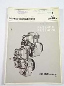 Deutz F 1/2  L 411 D - F 1/2 L 411 W - Bedienungsanleitung - 1973