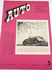 Auto - ročník XXVI., číslo 5., 1944 - obrázková revue českých automobilistů a motocyklistů