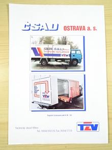 Liaz - tepelně izolovaná skříň IS - 01 - prospekt - ČSAD Ostrava - TZV - Technický závod Vítkov