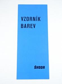 Škoda 105, 120, 130, Rapid - vzorník barev 1986 - prospekt