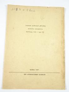 Wartburg 1000 typ 353 - dodatek udržovací příručky - 1967