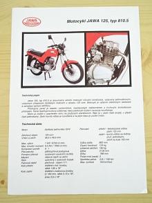 JAWA 125, typ 810-5 - prospekt