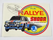 Rallye Škoda - Rallye Bohemia - 1986 - samolepka