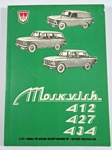 Moskvich 412, 427, 434 - návod k obsluze - 1974