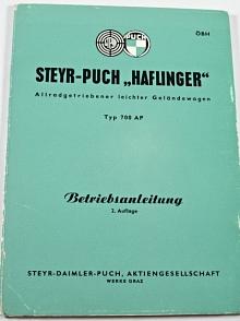 Steyr - Puch Haflinger Typ 700 AP - Betriebsanleitung - 1960