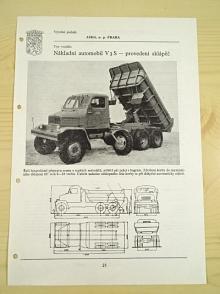 Praga V3S - sklápěč - katalogový list - 1960