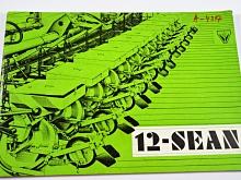 Dvanáctiřádkový secí adaptér nesený 12-SEAN - návod k obsluze, seznam dílců - 1982 - Agrostroj Jičín