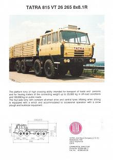 Tatra 815 VT 26 265 8x8.1R - prospekt