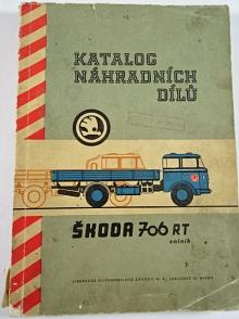 Škoda 706 RT valník - katalog náhradních dílů - 1965