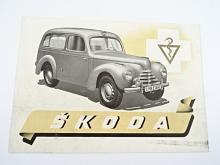 Škoda 1101 ambulance - prospekt