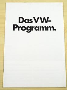 Volkswagen - Das VW - Programm - 1972 - prospekt