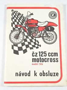 ČZ 125 - typ 516 - motocross - návod k obsluze - 1983