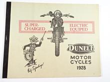 Dunelt Motor Cycles 1928 - prospekt - REPRINT