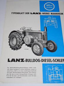 Lanz - Bulldog - Diesel - Schlepper - 60 PS D 6016 - prospekt