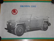 Škoda 1101 bojový tudor - plakát