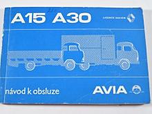 Avia A 15, A 30 - návod k obsluze - 1977