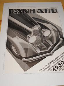 Panhard - reklama ze starého časopisu - 1933