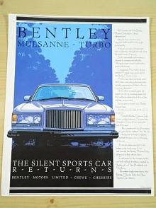 Bentley Mulsanne - Turbo - prospekt
