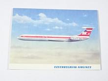 ČSA - Czechoslovak Airlines - Ilyushin Il-62 - pohlednice