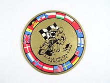 Zlatá přilba ČSSR Pardubice - samolepka