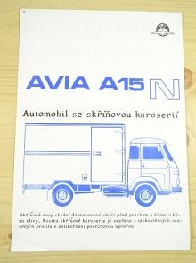 Avia A 15 n - automobil se skříňovou karoserií - prospekt