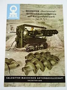 SMG - Salzgitter - Horizontal - Grosslochbohrmaschine auf Raupenfahrwerk Type GB 40/R - prospekt