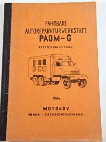Praga V3S - Fahrbare Autoreparaturwerkstatt PAOM-G - Betriebsanleitung - 1964 - Motokov