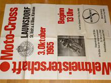 Weltmeisterschaft Moto-Cross Launsdorf - 1965 - plakát