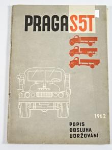 Praga S5T - popis, obsluha a udržování automobilu - 1962