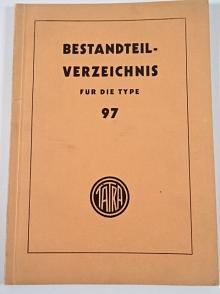 Tatra 97 - Bestandteil - Verzeichnis - 1939 - Ringhoffer - Tatra Werke A. G.